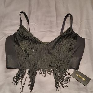 Bebe Tassel Crop Top